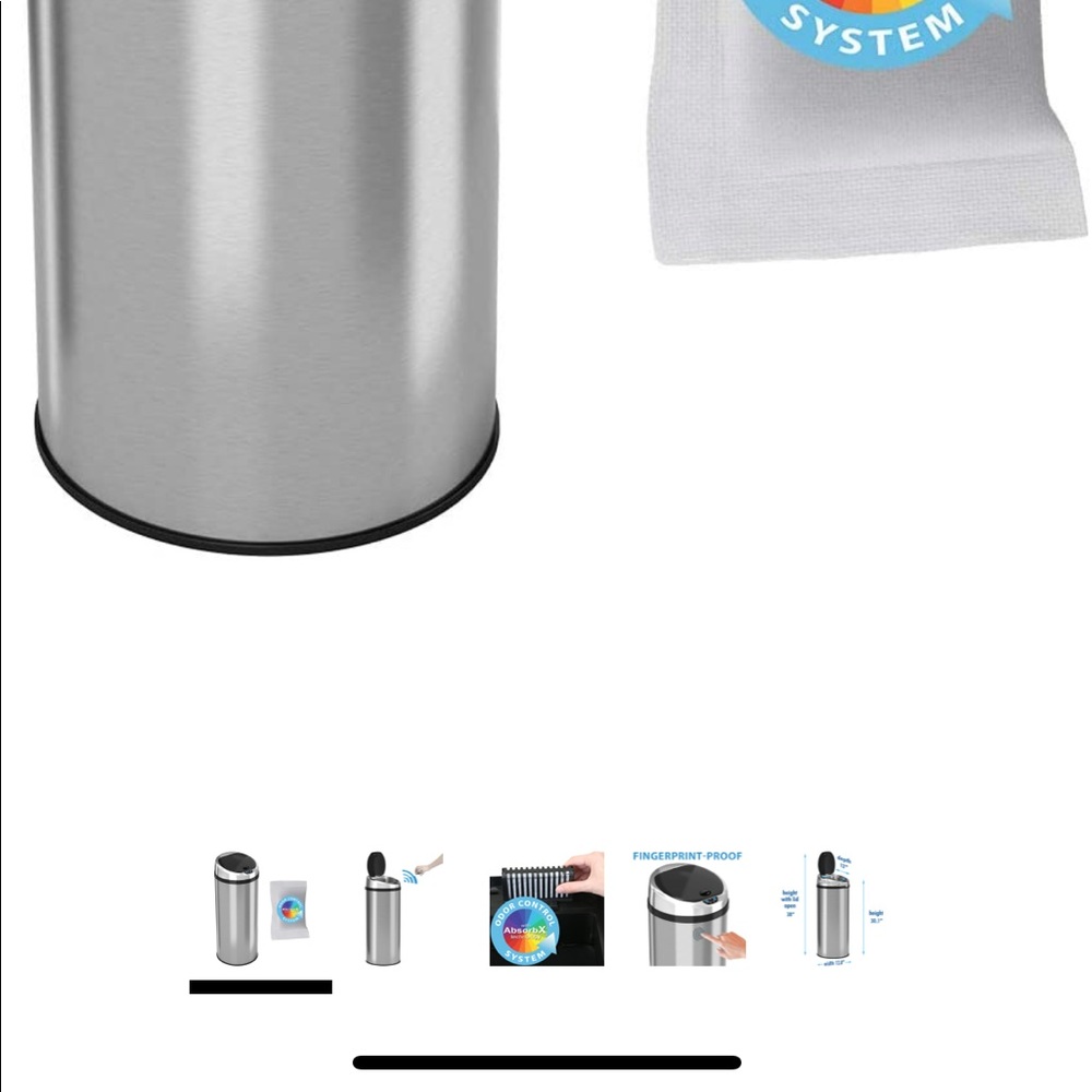 I touch trash can
